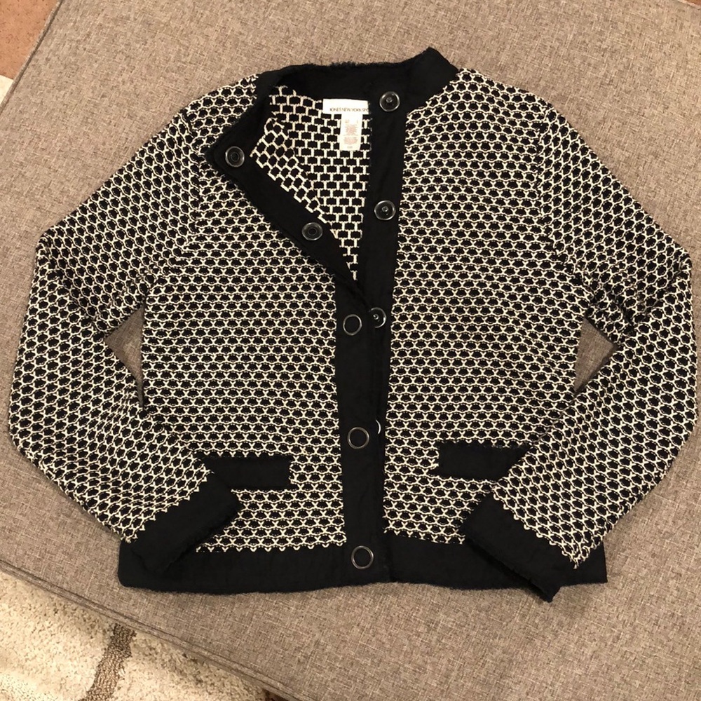 Jones New York Sport Sweater Jacket Size Large